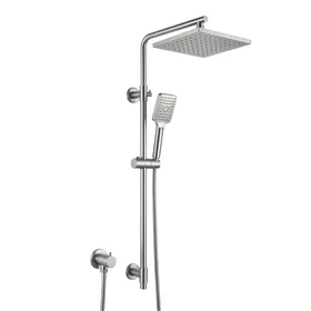 Taiker 8-Inch Rainfall Stainless Steel Shower Head and Handheld Combo