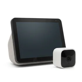 Echo Show 8 (1st Gen) with Blink Mini Indoor Smart Security Camera