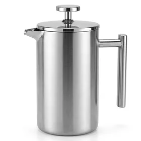 Secura French Press Coffee Maker, 304 Grade Stainless Steel Insulated