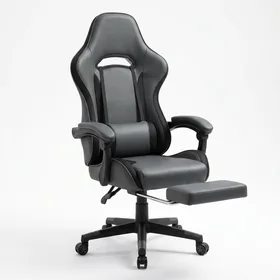 GTPLAYER Gaming Chair with Footrest and Lumbar Support