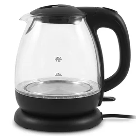 Elite Gourmet EKT1001 Electric BPA-Free Glass Kettle, 1.0L