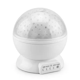 Timer Rotation Star Night Light Projector