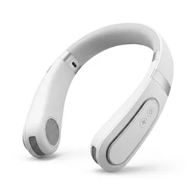 Bladeless Neck Fan, 5000mAh Rechargeable Battery Powered, 4 Speeds, Natural Wind