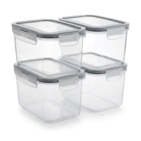 Vtopmart Food Storage Containers, 2.5L / 84.5oz, 4 Pieces BPA-Free