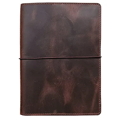newestor Travelers Notebook Cover with Inner Pockets, Card Slots and Pen Holder, A5