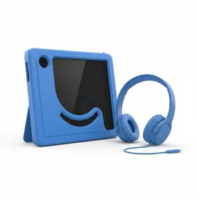 Amazon Fire HD 8 Kids Tablet Bundle (32 GB, Blue) with Sleeve and Headset