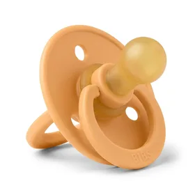 BIBS Pacifiers, BPA-Free Natural Rubber Baby Pacifier, Made in Denmark, Apricot