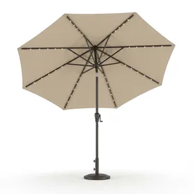 Blissun 9 ft Solar Umbrella with 32 LED Lights