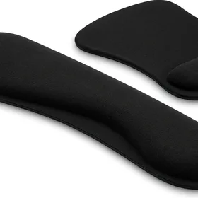 Gimars Upgrade Enlarge Gel Memory Foam Keyboard and Mouse Wrist Rest Set