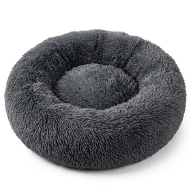 SAVFOX Calming Dog Bed, Anti Anxiety Dog Bed, Plush Donut Dog Bed