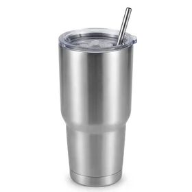 ALOUFEA 30oz Stainless Steel Tumbler with Lid and Straw