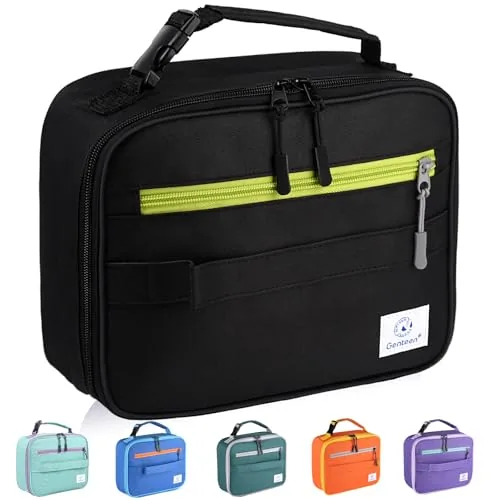 Genteen Lunch Box Kids, Insulated Lunch Bag for Boys and Girls, Soft Lunch Box