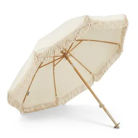 Funsite 7.5Ft Patio Beach Umbrella with Fringe, UPF50+