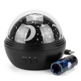 2-in-1 Kids Night Light Moon Star Projector