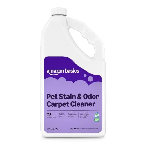 Amazon Basics Pet Stain Remover, Carpet Cleaner, Fresh Scent, 64 fl oz