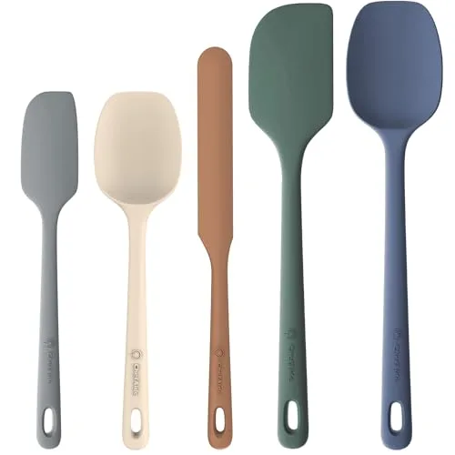 ChefAide 5-Piece Silicone Spatula Set