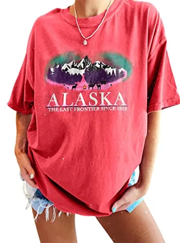 CSDAJIO Round Neck Half Sleeve Oversized Vintage Tee
