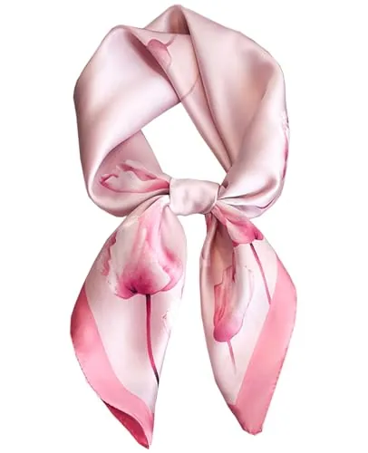 Dailyacc Lightweight Silk Satin Head Scarves for Hair and Neck