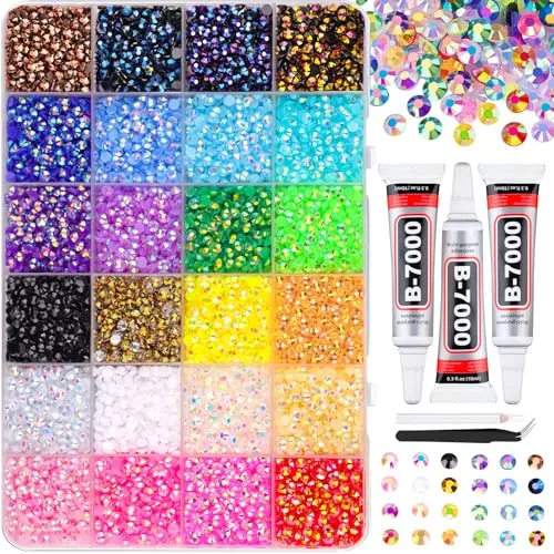 Resin Jelly Rhinestones for Bedazzling (34,000 Pieces)