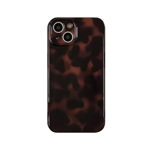 Reezaddin Aesthetic Tortoise Shell Phone Case for iPhone 14