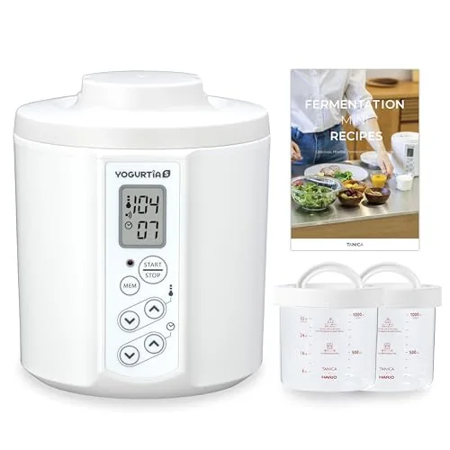 TANICA YOGURTiA Yogurt Maker and Fermented Food Machine with 1 Degree Temperature Control