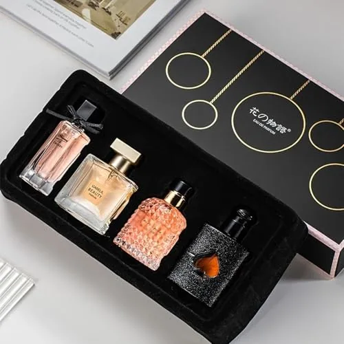 Women's Perfume Set, 4 Floral and Fruity Fragrances in a Gift Box, 105ml