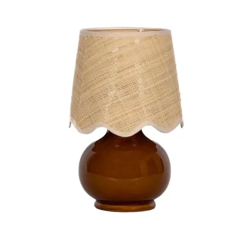 TORONATA Benton Ceramic Table Lamp with Fabric Shade