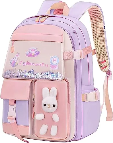 pisyae Girls Backpack and Kids Bookbag